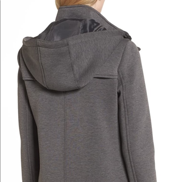 Kenneth Cole New York Bonded Hooded A-Line Jacket - Picture 2 of 5